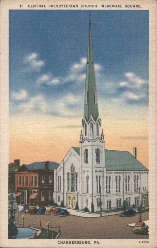 Central Presbyterian Church, Memorial Square Chambersburg Pennsylvania
