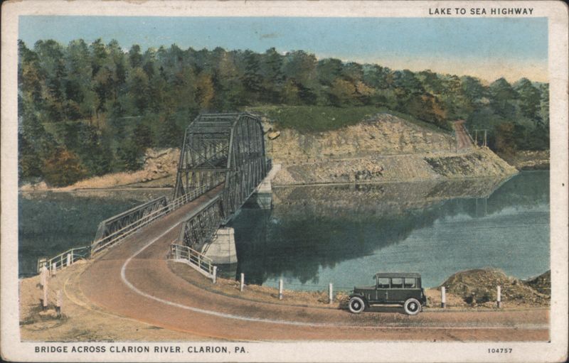 Clarion River Bridge, Lake to Sea Highway, Clarion, PA Pennsylvania