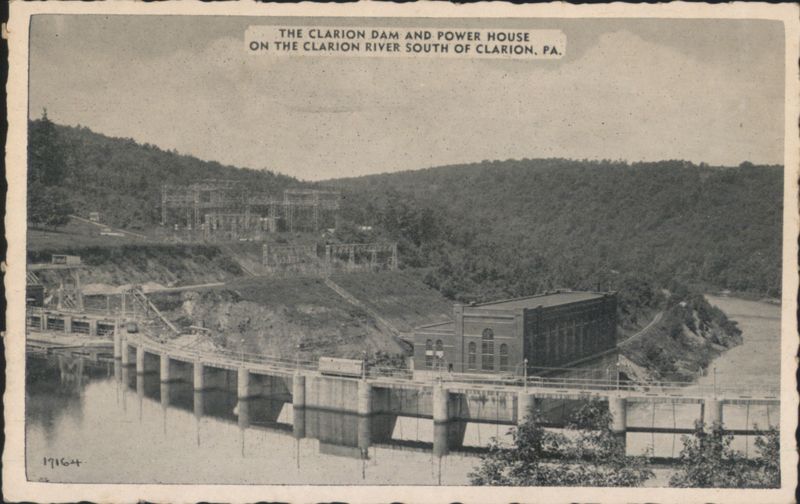Clarion Dam and Power House on Clarion River, PA Pennsylvania