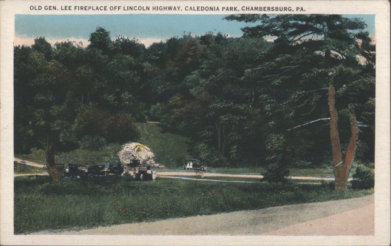 Old Gen. Lee Fireplace, Caledonia Park, Chambersburg, PA Pennsylvania