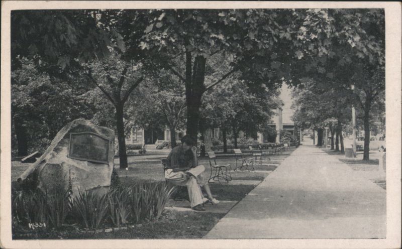 Clarion WWI Memorial Park, Man on Bench Pennsylvania