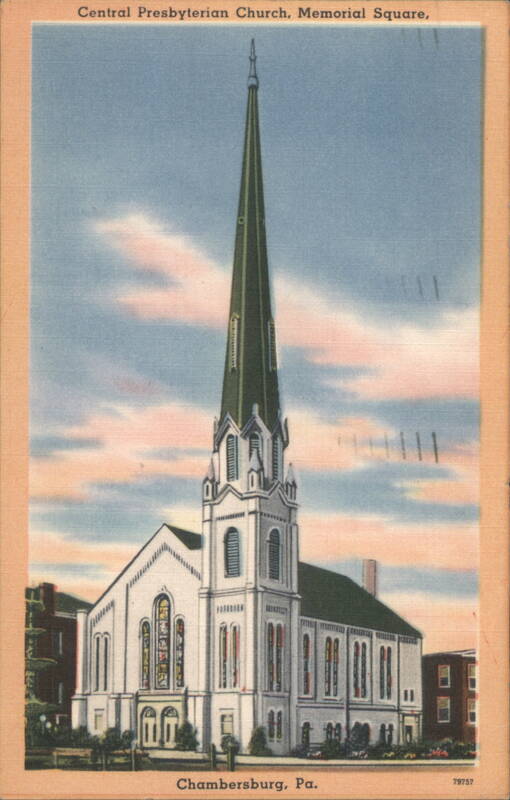 Central Presbyterian Church, Memorial Square, Chambersburg, PA Pennsylvania
