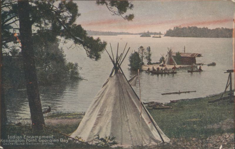 Indian Encampment Kensington Point Georgian Bay Canada