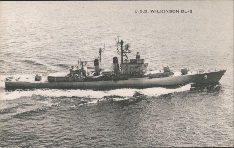 U.S.S. WILKINSON DL-5 Destroyer Leader Newport RI Rhode Island