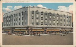 Kellogg Hotel, Battle Creek, MI Postcard