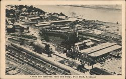 Cotton Belt Railroad Yard and Shops, Pine Bluff Postcard