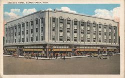 Kellogg Hotel, Battle Creek, Michigan Postcard