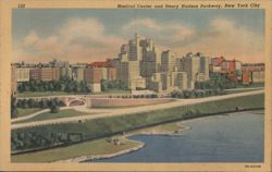 Medical Center and Henry Hudson Parkway, New York City Postcard