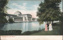 Field Museum by Water, Chicago, IL Postcard
