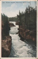 Firehole Cascades, Yellowstone National Park Postcard