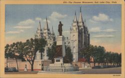 The Pioneer Monument, Salt Lake City, Utah Postcard