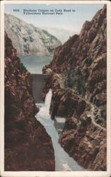 Shoshone Canyon on Cody Road to Yellowstone National Park Postcard