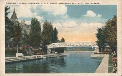 Wellesley Island – G. G. Boldt Residence, 1000 Islands Postcard