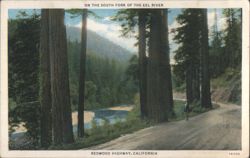 Redwood Highway, South Fork of Eel River, CA Postcard