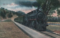 The 'LARK' train nearing Los Angeles, Southern Pacific R.R. Postcard