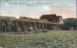 The Arches, Mission San Antonio, Monterey County, CA Postcard