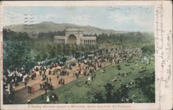 Sunday Afternoon Concert, Golden Gate Park, San Francisco Postcard