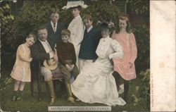 President Roosevelt and Family Postcard