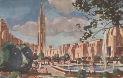 Court of the Moon, Tower of the Sun, Golden Gate Exposition Postcard