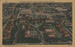 Air View of University of Arizona, Tucson Postcard