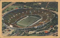 The Rose Bowl, Pasadena, California - Aerial View Postcard