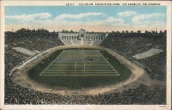 Coliseum, Exposition Park, Los Angeles Postcard