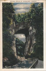 Natural Bridge by Moonlight, Virginia Postcard