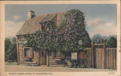 Oldest School House, St. Augustine, FL Postcard
