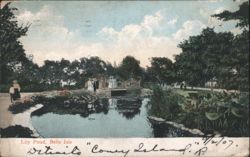 Lily Pond, Belle Isle, Detroit Postcard