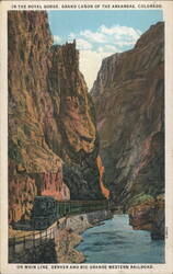 Royal Gorge, Grand Cañon of the Arkansas, Colorado Postcard