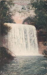 Minnehaha Falls, Minneapolis, Minn. Postcard