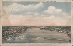 Mississippi River Dam, Keokuk, Iowa Postcard