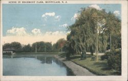 Scene in Edgemont Park, Montclair, NJ Postcard