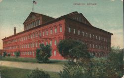Pension Office Building, Largest Brick Building Postcard