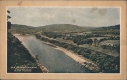 View from Hawks Nest Road, Sparrowbush, NY, Erie Railroad Postcard