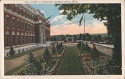Masonic Home, Garden View Postcard