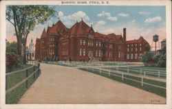Masonic Home, Utica, NY Postcard