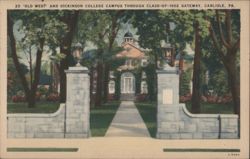 Dickinson College Campus, Old West, Class-of-1902 Gateway Postcard
