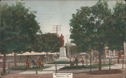 Monument Oval, Hanover, PA Postcard
