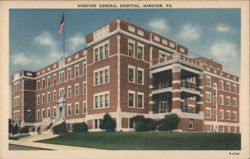 Hanover General Hospital, Hanover, PA Postcard