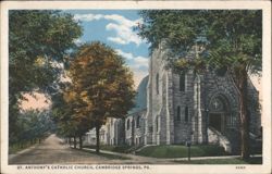 St. Anthony's Catholic Church, Cambridge Springs Postcard