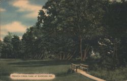French Creek Park at Riverside Inn, Cambridge Springs, PA Postcard
