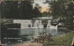 Spruce Cabin Dam, Canadensis, PA Postcard