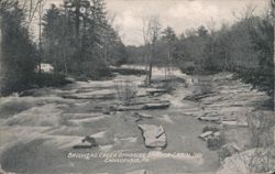Brodhead Creek Opposite Spruce Cabin Inn Postcard