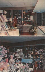 Quality Court Motel & Embers Restaurant Gift Shop Postcard