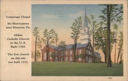 Conewago Chapel McSherrystown, Oldest Catholic Church US Postcard