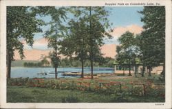 Ruggles Park on Canadohta Lake Postcard