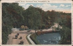 Lincoln Drive, Fairmount Park, Philadelphia, PA Postcard