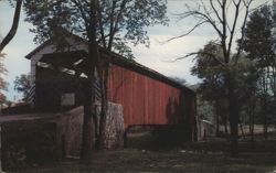 Covered Bridge at Pool Forge, PA Postcard