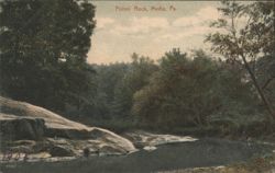 Fishin' Rock, Media, PA Postcard